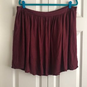 Fit and Flare Drapey Skirt